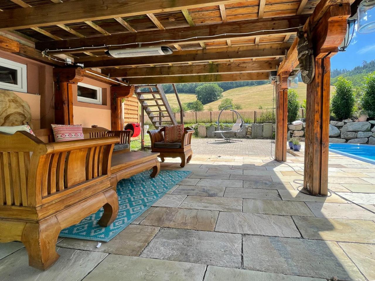 פרייבורג Ferienhaus Kappel Mit Pool מראה חיצוני תמונה