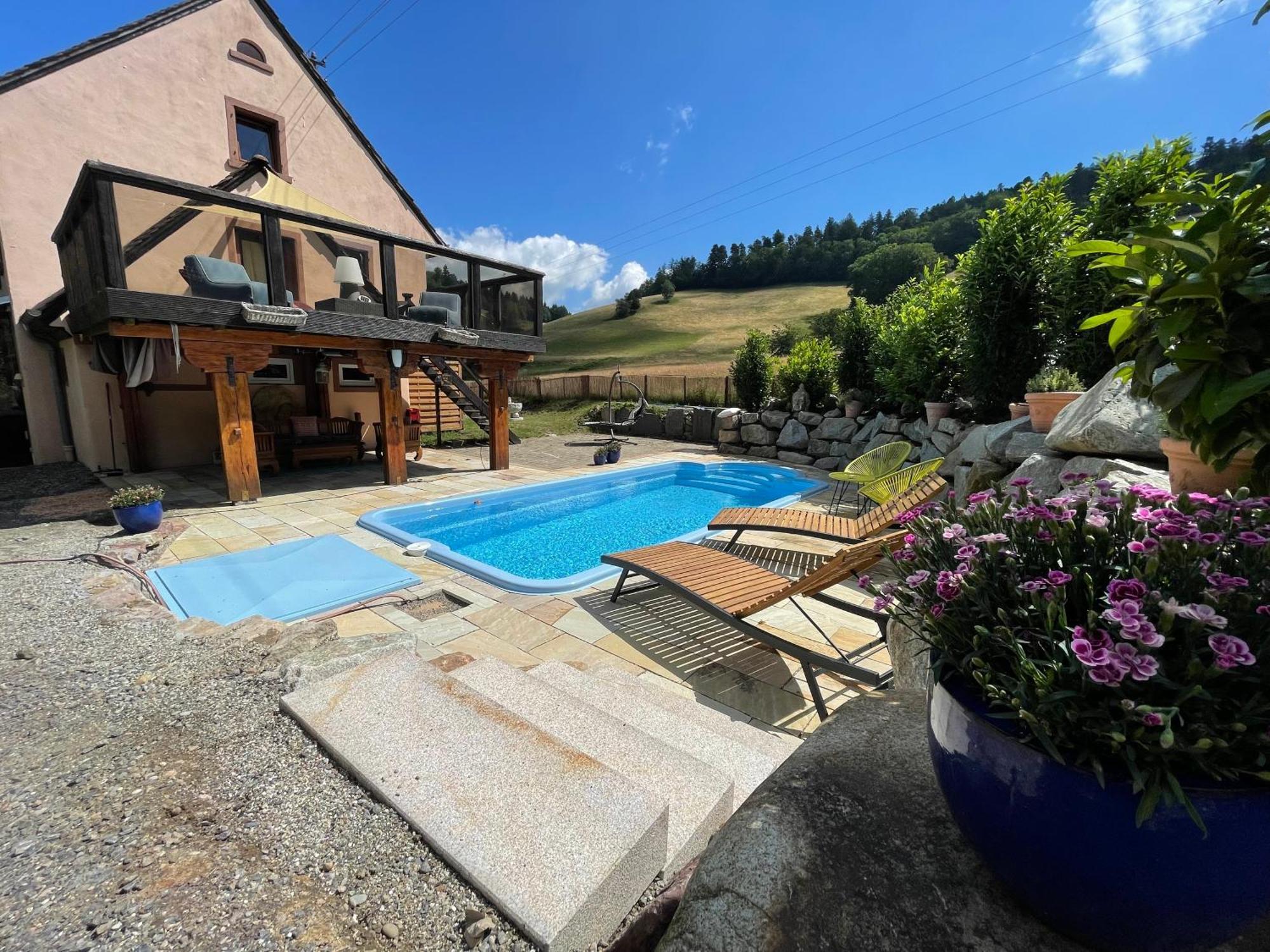 פרייבורג Ferienhaus Kappel Mit Pool מראה חיצוני תמונה